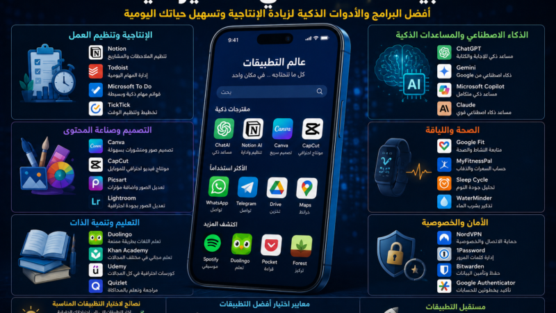 تطبيقات 2026 التي غيّرت طريقة استخدامنا للهواتف: أدوات ذكية لم يعد بالإمكان تجاهلها