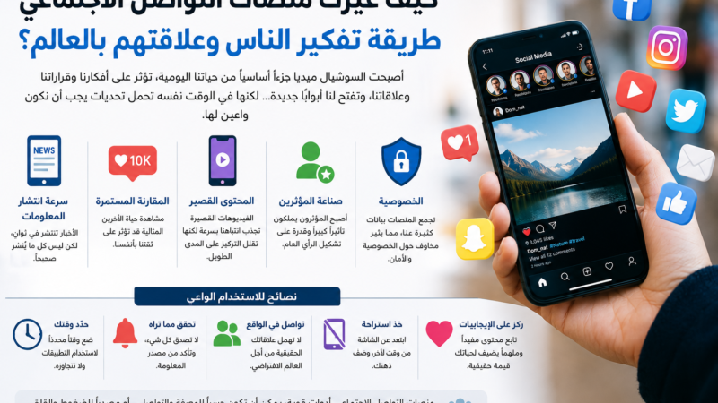 كيف غيّرت منصات التواصل الاجتماعي طريقة تفكير الناس وعلاقتهم بالعالم؟