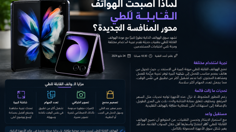 لماذا أصبحت الهواتف القابلة للطي محور المنافسة الجديدة بين شركات التكنولوجيا؟