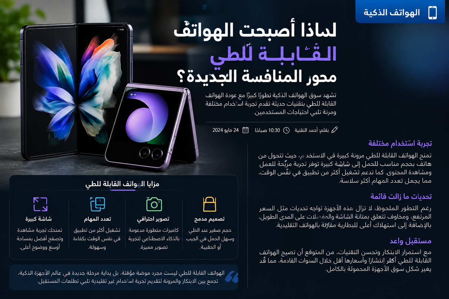لماذا أصبحت الهواتف القابلة للطي محور المنافسة الجديدة بين شركات التكنولوجيا؟