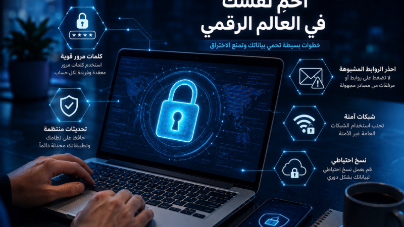 الدليل التقني 2026: كيف تحمي نفسك من أخطر الأخطاء الرقمية التي يقع فيها المستخدمون يومياً؟