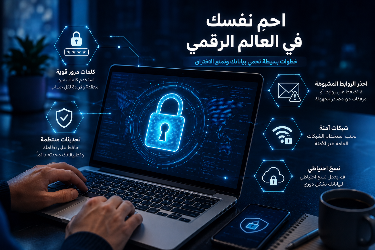 الدليل التقني 2026: كيف تحمي نفسك من أخطر الأخطاء الرقمية التي يقع فيها المستخدمون يومياً؟