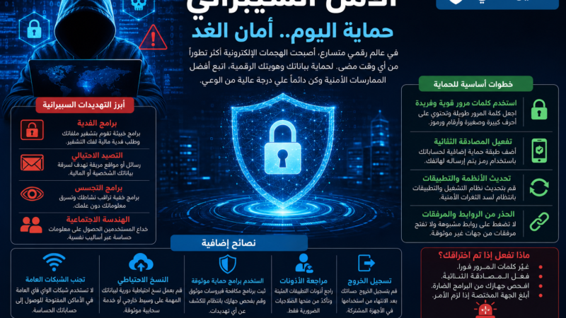 الأمن السيبراني في 2026: لماذا أصبحت حماية بياناتك ضرورة يومية وليست خيارًا؟