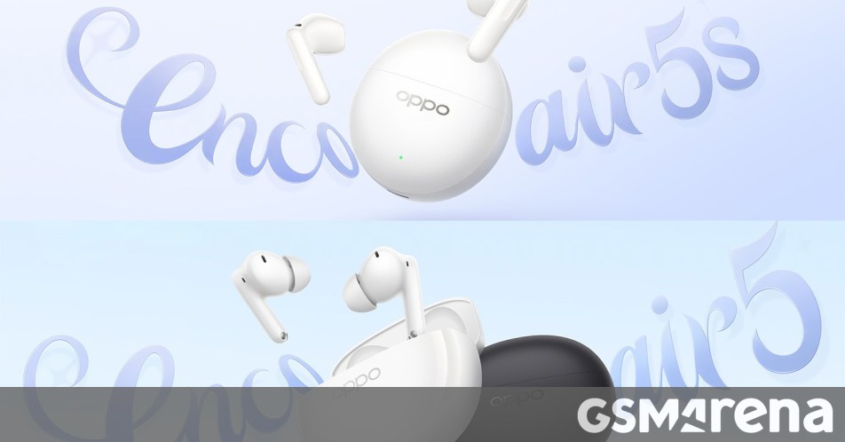 أوبو تكشف الستار عن Enco Air5s و Enco Air5: تجربة صوت لاسلكي بمعايير جديدة للراحة والأداء
