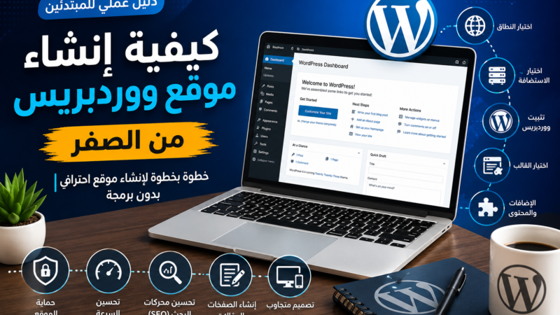 كيفية إنشاء موقع ووردبريس من الصفر: دليل عملي للمبتدئين