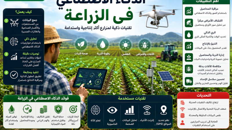 الذكاء الاصطناعي في الزراعة: كيف يغير مستقبل إنتاج الغذاء؟