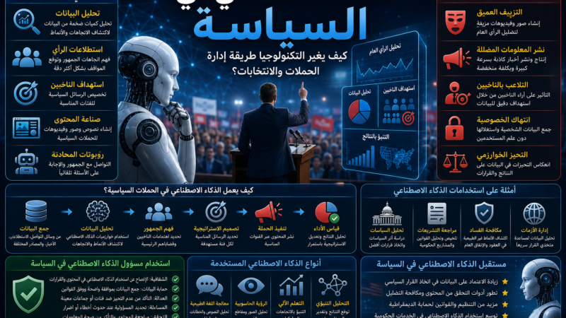 الذكاء الاصطناعي في السياسة: كيف يغير التكنولوجيا طريقة إدارة الحملات والانتخابات؟