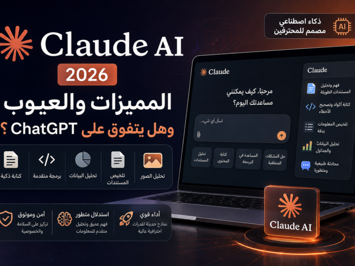 Claude AI 2026: المميزات والعيوب وهل يتفوق على ChatGPT؟