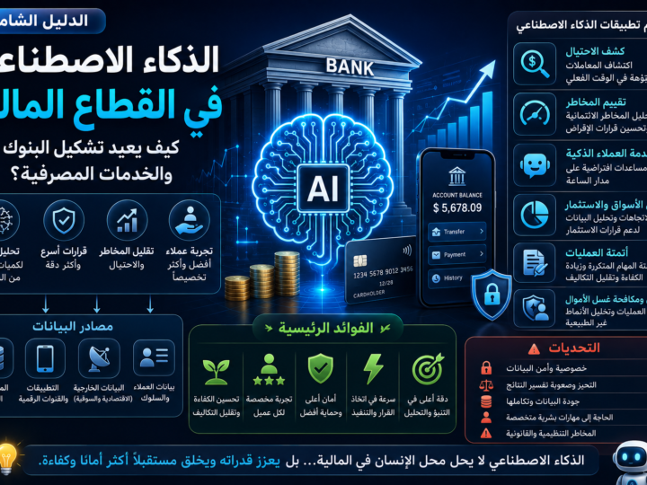 الذكاء الاصطناعي في القطاع المالي: كيف يعيد تشكيل البنوك والخدمات المصرفية؟
