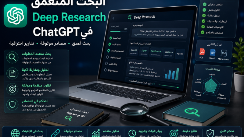 أطلق العنان لقوة البحث المتعمق: دليلك الشامل لاستخدام Deep Research في ChatGPT