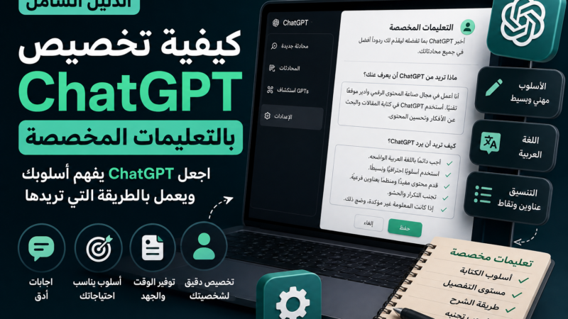 كيفية تخصيص ChatGPT بالتعليمات المخصصة: اجعل ChatGPT يفهم أسلوبك ويعمل بالطريقة التي تريدها
