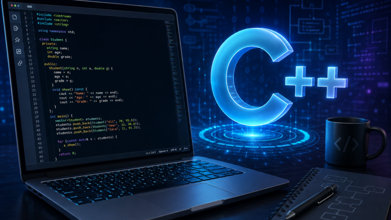 تعلم لغة C++ للمبتدئين: دليل شامل لاحتراف البرمجة وبناء التطبيقات