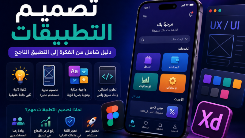 كيف تصمم تطبيقات الهاتف من الصفر؟ دليل شامل لإنشاء أول تطبيق Android وiPhone