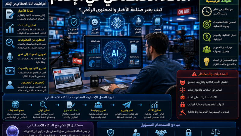 الذكاء الاصطناعي في الإعلام: كيف يغير صناعة الأخبار والمحتوى الرقمي؟